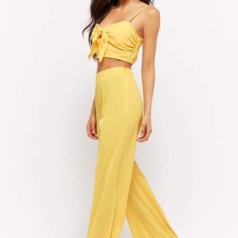 Crop Cami & Palazzo Pants Set NEW